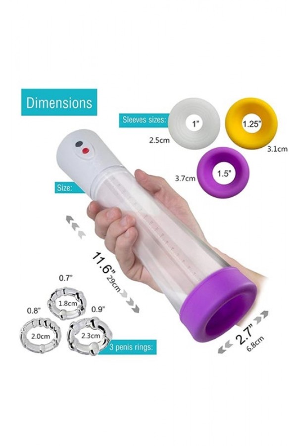 USB Şarjlı Otomatik Penis Pompası USB Şarjlı Otomatik Penis Pompası