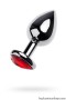 7CM Kalpli Taşlı Gümüş Metal Anal Plug 7CM Kalpli Taşlı Gümüş Metal Anal Plug