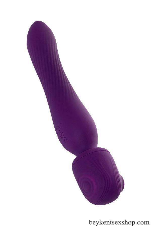 24 cm Mor Silikon 2'si 1 Arada Vibratör 24 cm Mor Silikon 2'si 1 Arada Vibratör